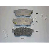 Колодки тормозные дисковые передний для DAIHATSU COPEN, CUORE, SIRION / NISSAN PIXO / SUBARU JUSTY / SUZUKI ALTO, CARRY, IGNIS <b>JAPKO 50809</b>