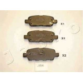 Колодки тормозные дисковые задний для INFINITI FX, G, M35, M45 / NISSAN ALTIMA, CUBE, ELGRAND, JUKE, LEAF, MURANO, PULSAR, QASHQAI, SERENA, TEANA, TIIDA, X-TRAIL / SUZUKI GRAND VITARA, LANDY <b>JAPKO 51154</b>