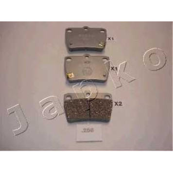 Колодки тормозные дисковые задний для CHERY J11, TIGGO 3 / TOYOTA RAV 4(ACA2#,CLA2#,XA2#,ZCA2#) <b>JAPKO 51256</b>