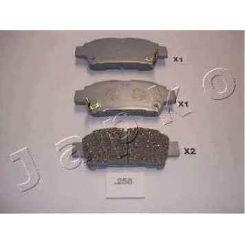 Колодки тормозные дисковые задний для TOYOTA ALPHARD(ANH1#,ATH1#,MNH1#), AVENSIS(#ACM2#,#CLM2#), PREVIA(ACR3#,CLR3#,MCR3#) <b>JAPKO 51258</b>