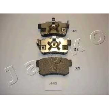 Колодки тормозные дисковые задний для HONDA ACCORD(CU), CR(RD#) <b>JAPKO 51445</b>