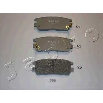 Комплект тормозных колодок, дисковый тормоз <b>JAPKO 51599</b>
