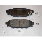 Колодки тормозные дисковые задний для SUBARU BRZ, FORESTER, IMPREZA, LEGACY, OUTBACK, XV / TOYOTA GT 86 <b>JAPKO 51704</b>