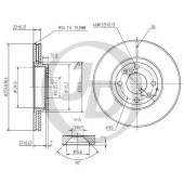 JD JBD0021 - диск тормозной передний DF4364 (260x22) 4 отв