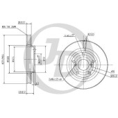 JD JBD0031 - диск тормозной передний DF1431 (275x28) 5 отв
