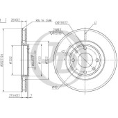 Диск тормозной передний DF4183 (283x26) 4 отв <b>JD JBD0054</b>