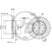 JD JBD0065 - диск тормозной передний DF3109 (260x23) 4 отв
