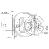 Диск тормозной передний DF7134 (231x17) 4 отв <b>JUST DRIVE JBD0074</b>