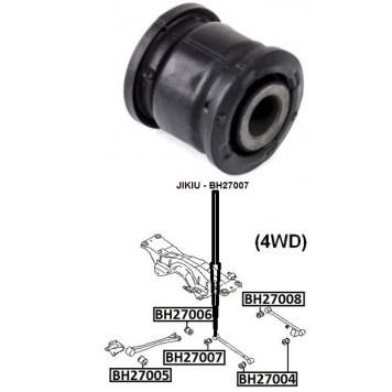 Сайлентблок задн подвески SUBARU FORESTER 96-02, LEGASY B10/B11 88-03 <b>JIKIU BH27007</b>