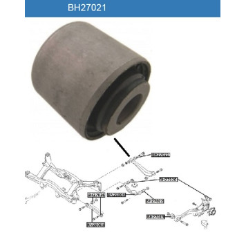 Сайлентблок задн подвески SUBARU LEGASY B12-14 <b>JIKIU BH27021</b>