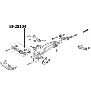 Сайлентблок HONDA Capa Hatchback GA4 Jan 98~Jan 2 <b>JIKIU BH28104</b>-1