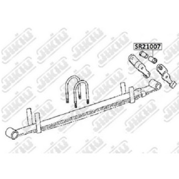 Втулка рессоры TOYOTA Hiace KDH2## Jan 05~ <b>JIKIU SR21007</b>-1