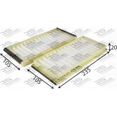 Фильтр салонный (комплект из 2-х шт) <b>JS ASAKASHI AC0171SET</b>