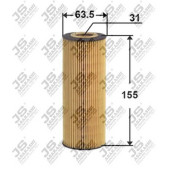 Фильтр масляный (элемент) <b>JS ASAKASHI OE0029</b>