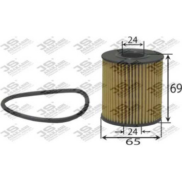 Фильтр масляный (элемент) <b>JS ASAKASHI OE42001</b>