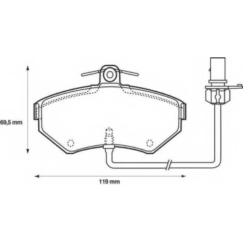 Колодки торм. AUDI A4/VW PASSAT B5 перед.к-т <b>JURID 573006J</b>