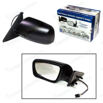 Зеркало бок ВАЗ 2170, 2110 нового образца /электропривод, обогрев/ Автоблик-2 левое <b>КАЛИСМА 2170-8201005-10</b>