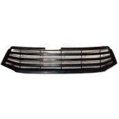 Решетка радиатора ВАЗ 2180 черн., 3 полосы без знака, сетка <b>КАЛИСМА 8450008666-11</b>