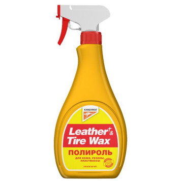 Полироль для пластика, кожи и резины Leather&Tire Wax (500мл), триггер