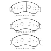 Колодки тормозные дисковые <b>KASHIYAMA D1170M</b>