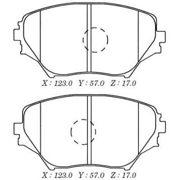 Заменен на H колодки тормозные дисковые пер. TOYOTA RAV4 00- <b>KASHIYAMA D2202</b>