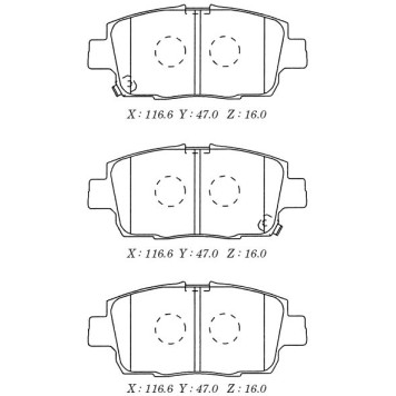 Колодки тормозные дисковые <b>KASHIYAMA D2257M</b>