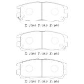 Заменен на H колодки тормозные дисковые задн. ISUZU TROOPER BIGHORN <b>KASHIYAMA D4034M</b>
