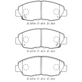 Заменен на H колодки тормозные дисковые пер. HONDA CR-V,CIVIC <b>KASHIYAMA D5091M</b>