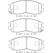 Заменен на H колодки тормозные дисковые <b>KASHIYAMA D6043M</b>