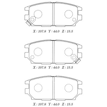 Колодки тормозные дисковые пер. MITSUBISHI GALANT ,SIGMA,SPACE WAGON 92-98 <b>KASHIYAMA D6049M</b>