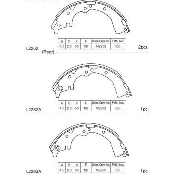 Колодки тормозные барабанные <b>KASHIYAMA K2282A</b>