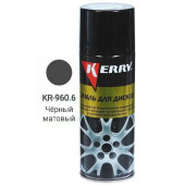 Краска для дисков аэрозольная черная матовая (520мл) <b>KERRY KR-960.6</b>