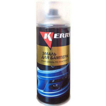 Краска для бамперов аэрозольная черная (520мл) <b>KERRY KR-961-2</b>