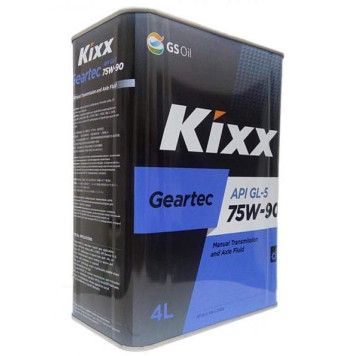 KIXX GEARTEC 75W90 (4л) GL-5, synthetic base