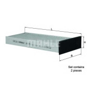 Фильтр салонный KNECHT 72352922 / LAK 296/S