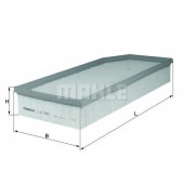 Фильтр воздушный KNECHT 79893256 / LX 752