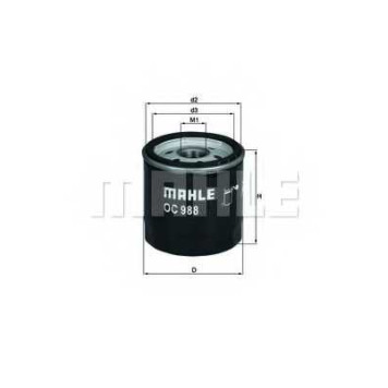 Фильтр масляный KNECHT OC 988