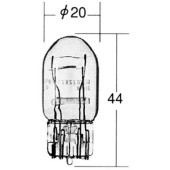 Лампа 12V 21/5W KOITO 1891, Т20 W21/5W без цоколя (евростандарт),  габарит+стоп