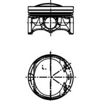 Поршень KOLBENSCHMIDT 40251600