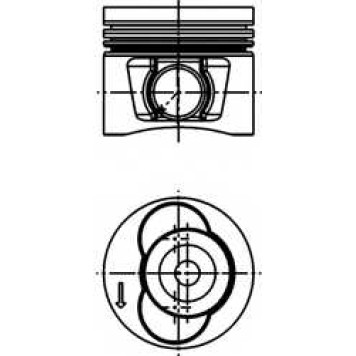 Поршень KOLBENSCHMIDT 40715620