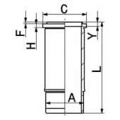Гильза цилиндра KOLBENSCHMIDT 89497110