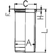 Гильза цилиндра KOLBENSCHMIDT 89549110