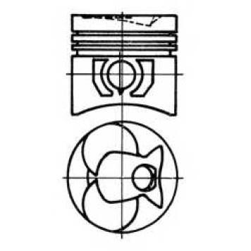 Поршень KOLBENSCHMIDT 93444600