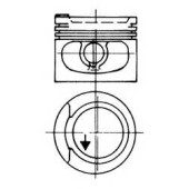 Поршень KOLBENSCHMIDT 93928610