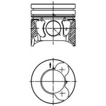 Поршень KOLBENSCHMIDT 99700610