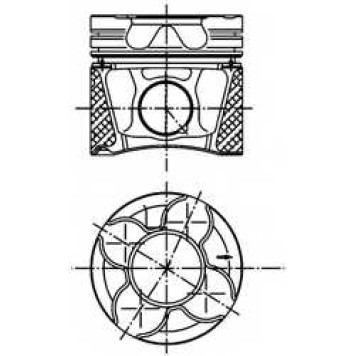 Поршень KOLBENSCHMIDT 99777600