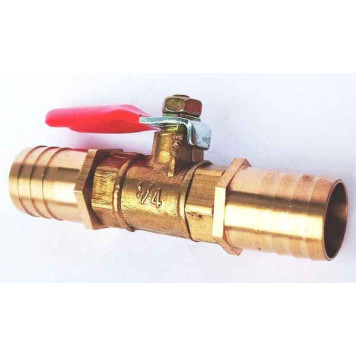 Комплект 2шт кран шаровый под шланг 16мм металлический универсальный-9