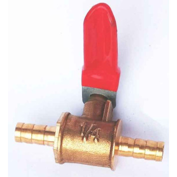 Комплект 2шт кран шаровый под шланг 6мм металлический универсальный-5