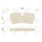 Колодки тормозные DISCOVERY 2.7TD/4.4 04>/RANGE ROVER 05>задние <b>KOTL 1632KT</b>
