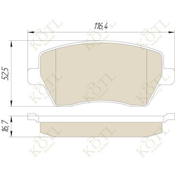 Колодки тормозные <b>KOTL 3332KT</b>-1